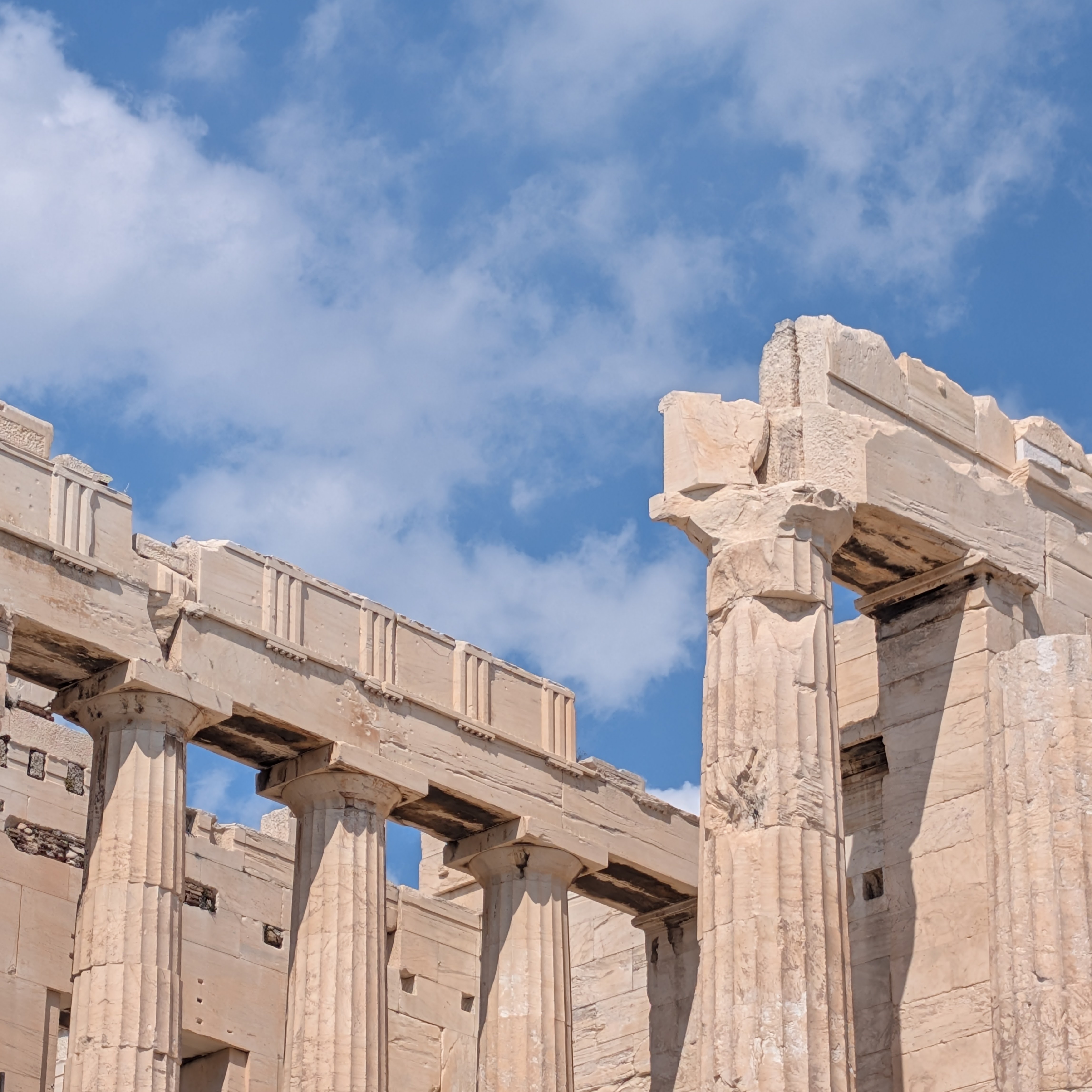 The Parthenon columns