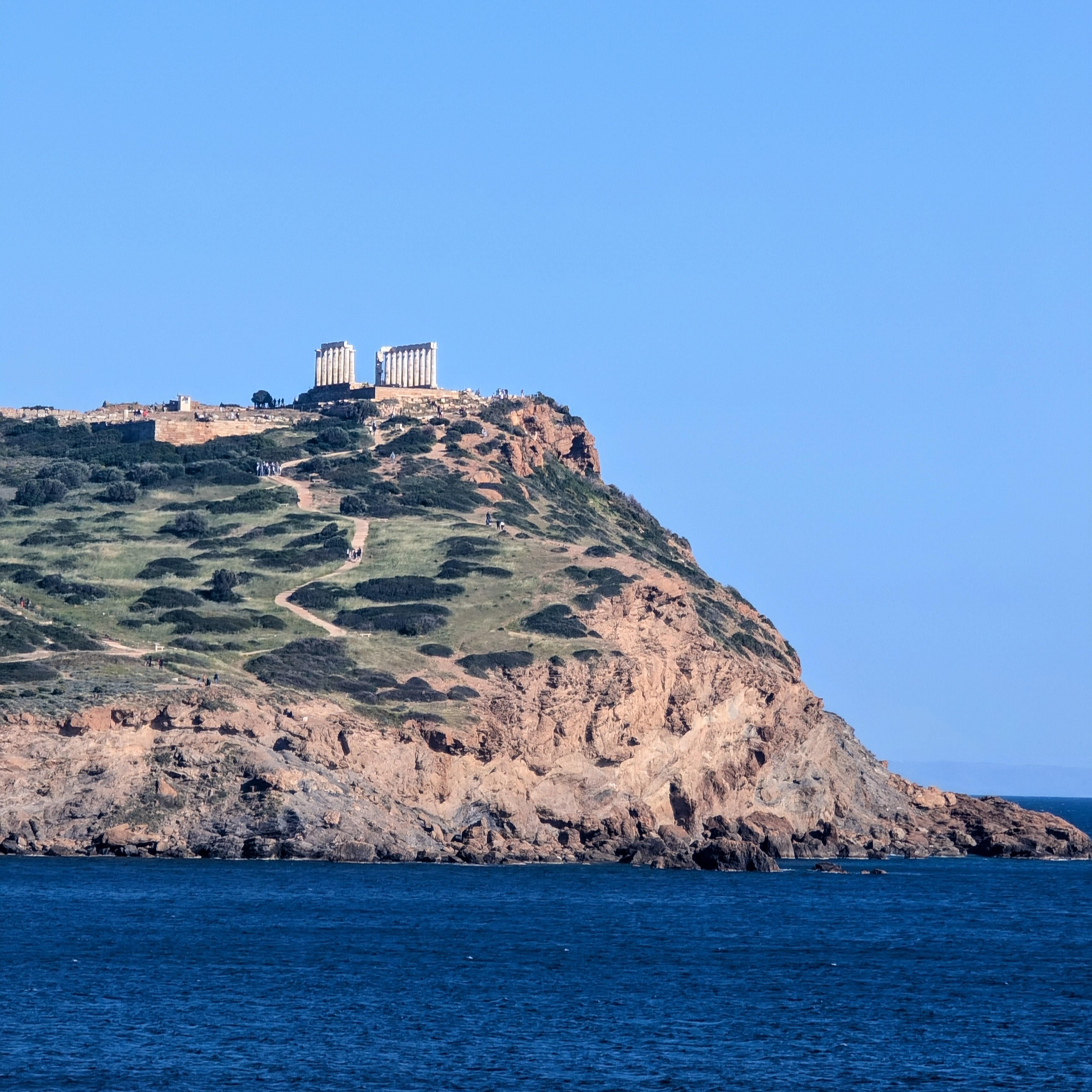 Temple of Poseidon from the sea